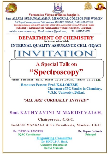 Chemistry Day Invitation 13092025