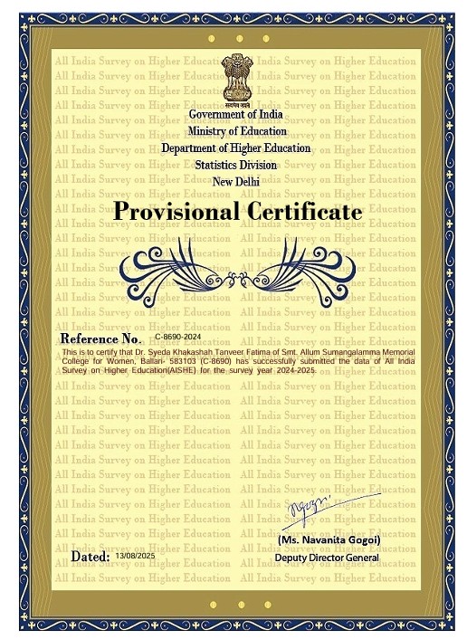 Smt ASMC AISHE 2024 25