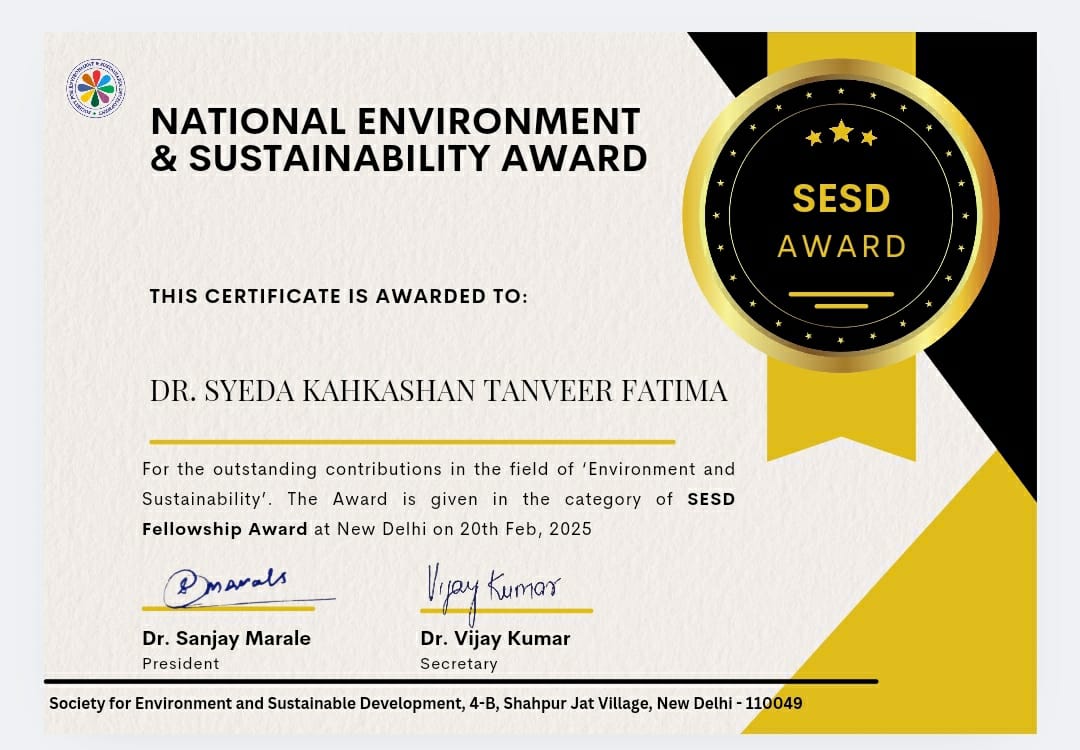 dr syeda award
