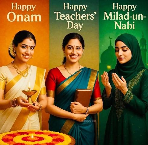 onam idmilad teacher day