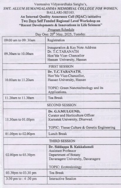 workshop time schedule1
